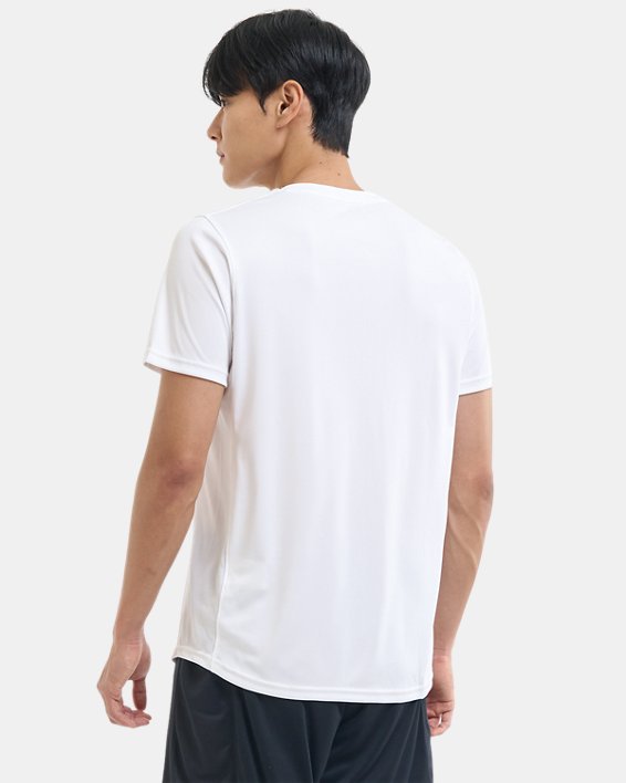 男士UA Challenger訓練短袖T恤 in White image number 1